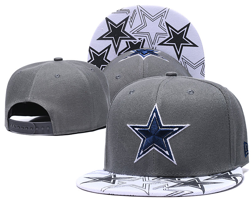 Cowboys Team Logo Gray Adjustable Hat GS