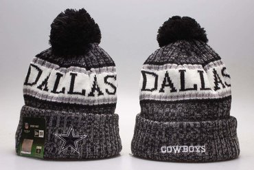 Cowboys Team Logo Gray Knit Hat YP