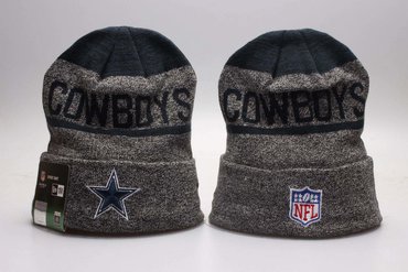 Cowboys Team Logo Gray Knit Hat YP