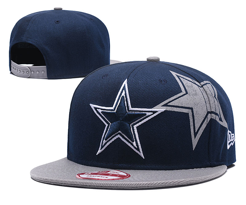 Cowboys Team Logo Navy Adjustable Hat 1 GS