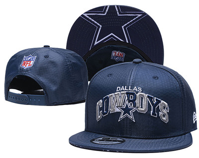 Cowboys Team Logo Navy Adjustable Hat TX