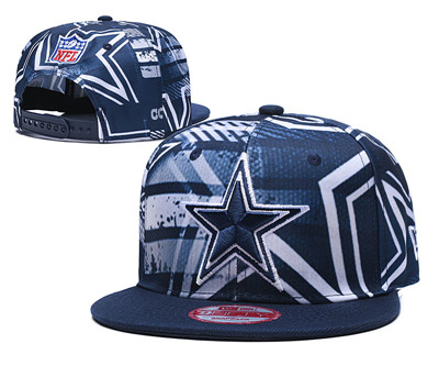 Cowboys Team Logo Navy Adjustable Hat TX