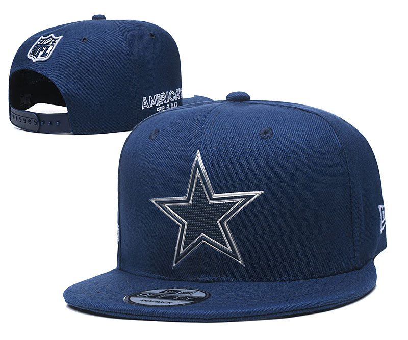 Cowboys Team Logo Navy Adjustable Hat YD
