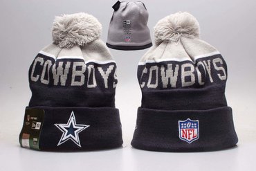 Cowboys Team Logo Navy Knit Hat