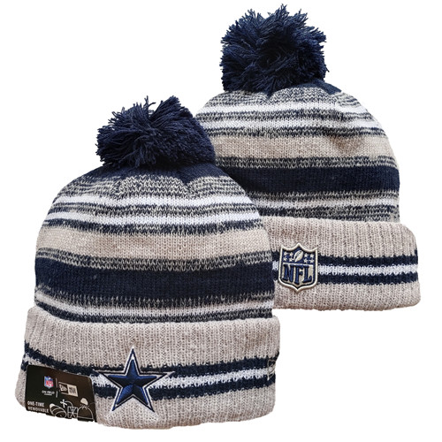 Cowboys Team Logo Pom Knit Hat  YD