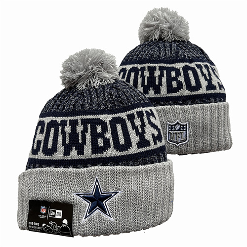 Cowboys Team Logo Pom Knit Hat YD-1