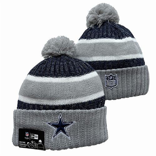 Cowboys Team Logo Pom Knit Hat YD-2