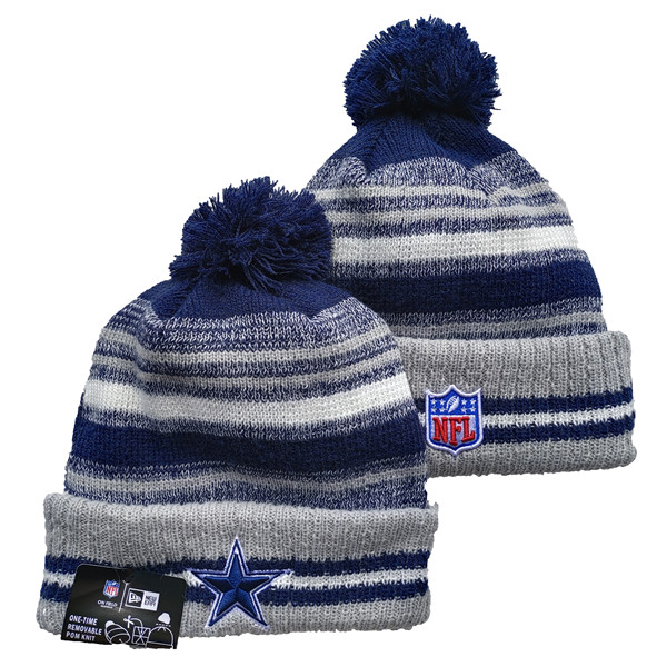 Cowboys Team Logo Pom Knit Hat YD