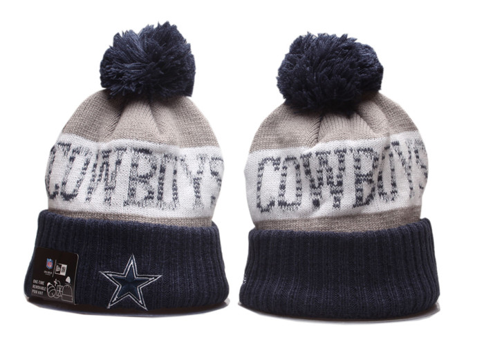 Cowboys Team Logo Pom Knit Hat YP
