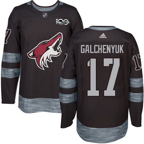 Coyotes #17 Alex Galchenyuk Black 1917-2017 100th Anniversary Stitched Hockey Jersey Coyotes #17 Alex Galchenyuk Black 1917-2017 100th Anniversary Stitched Hockey Jersey