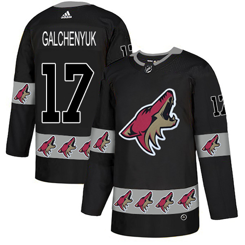 Coyotes #17 Alex Galchenyuk Black Authentic Team Logo Fashion Stitched Hockey Jersey Coyotes #17 Alex Galchenyuk Black Authentic Team Logo Fashion Stitched Hockey Jersey