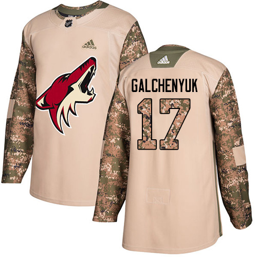Coyotes #17 Alex Galchenyuk Camo Authentic 2017 Veterans Day Stitched Hockey Jersey Coyotes #17 Alex Galchenyuk Camo Authentic 2017 Veterans Day Stitched Hockey Jersey