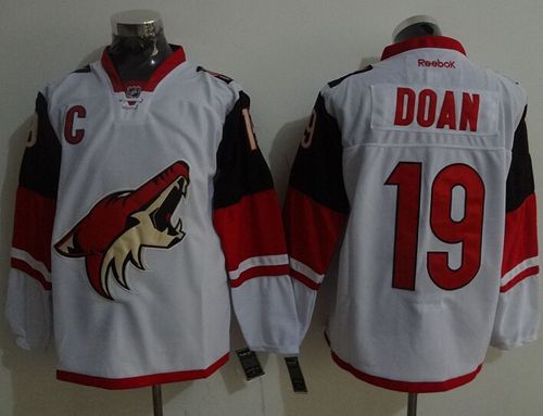Coyotes #19 Shane Doan White Road Stitched NHL Jersey Coyotes #19 Shane Doan White Road Stitched NHL Jersey