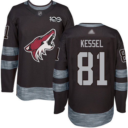 Coyotes #81 Phil Kessel Black 1917-2017 100th Anniversary Stitched Hockey Jersey Coyotes #81 Phil Kessel Black 1917-2017 100th Anniversary Stitched Hockey Jersey