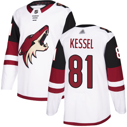 Coyotes #81 Phil Kessel White Road Authentic Stitched Hockey Jersey Coyotes #81 Phil Kessel White Road Authentic Stitched Hockey Jersey