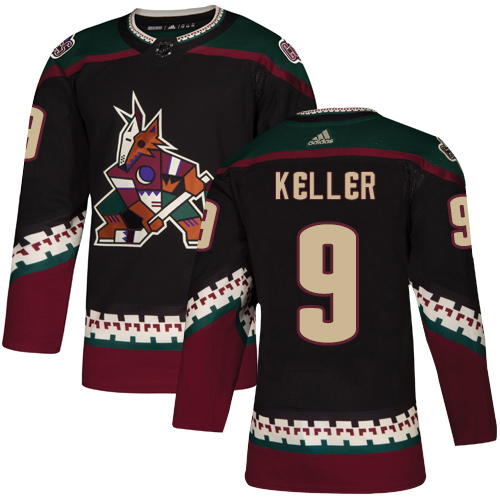 Coyotes #9 Clayton Keller Black Alternate Authentic Stitched Hockey Jersey Coyotes #9 Clayton Keller Black Alternate Authentic Stitched Hockey Jersey