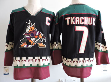 Coyotes 7 Keith Tkachuk Black CCM Jersey Coyotes 7 Keith Tkachuk Black CCM Jersey