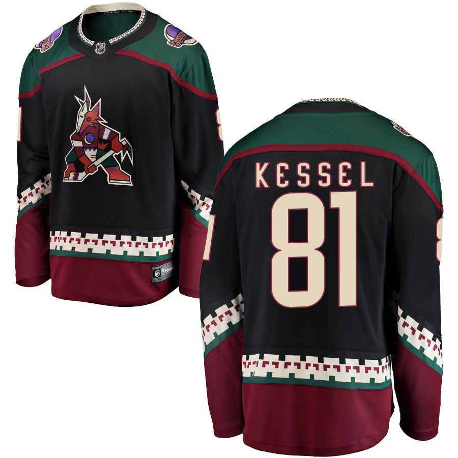 Coyotes 81 Evgeni Kessel Black Breakaway Player Jersey Coyotes 81 Evgeni Kessel Black Breakaway Player Jersey