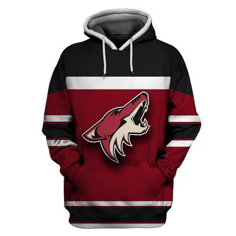 Coyotes Wine All Stitched Hooded Sweatshirt Coyotes Wine All Stitched Hooded Sweatshirt