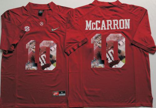 Crimson Tide #10 AJ McCarron Red Player Fashion Stitched NCAA Jersey Crimson Tide #10 AJ McCarron Red Player Fashion Stitched NCAA Jersey