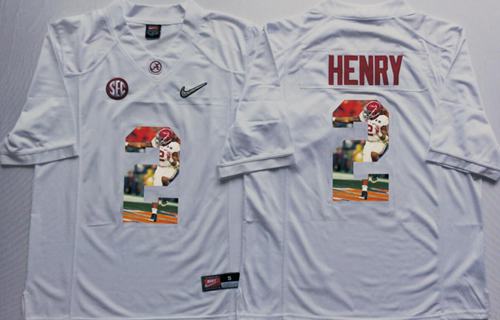 Crimson Tide #2 Derrick Henry White Player Fashion Stitched NCAA Jersey Crimson Tide #2 Derrick Henry White Player Fashion Stitched NCAA Jersey