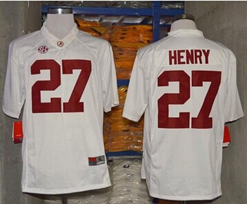 Crimson Tide #27 Derrick Henry White Limited Stitched NCAA Jersey Crimson Tide #27 Derrick Henry White Limited Stitched NCAA Jersey
