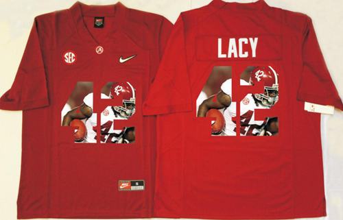 Crimson Tide #42 Eddie Lacy Red Player Fashion Stitched NCAA Jersey Crimson Tide #42 Eddie Lacy Red Player Fashion Stitched NCAA Jersey