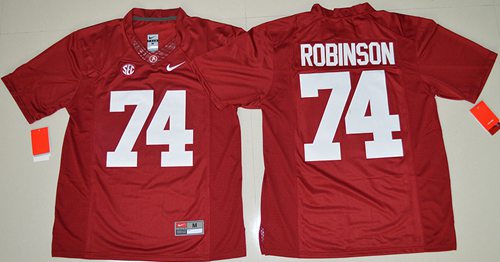 Crimson Tide #74 Cam Robinson Red Limited Stitched NCAA Jersey Crimson Tide #74 Cam Robinson Red Limited Stitched NCAA Jersey