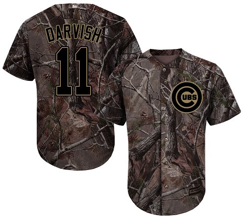 Cubs #11 Yu Darvish Camo Realtree Collection Cool Base Stitched Youth Baseball Jersey Cubs #11 Yu Darvish Camo Realtree Collection Cool Base Stitched Youth Baseball Jersey