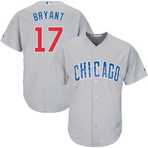Cubs #17 Kris Bryant Grey Road Stitched Youth MLB Jersey Cubs #17 Kris Bryant Grey Road Stitched Youth MLB Jersey