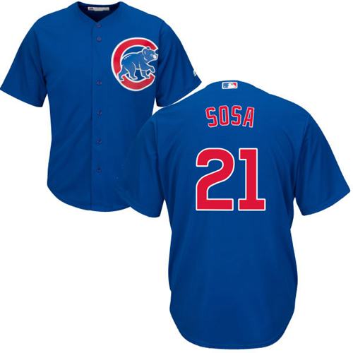 Cubs #21 Sammy Sosa Blue Alternate Stitched Youth MLB Jersey Cubs #21 Sammy Sosa Blue Alternate Stitched Youth MLB Jersey
