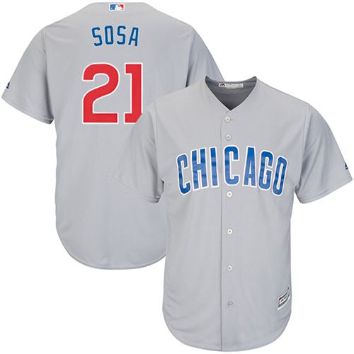 Cubs #21 Sammy Sosa Grey Road Stitched Youth MLB Jersey Cubs #21 Sammy Sosa Grey Road Stitched Youth MLB Jersey