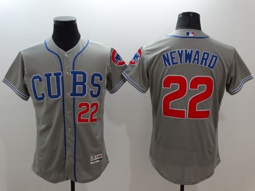 Cubs #22 Jason Heyward Grey Flexbase Authentic Collection Alternate Road Stitched MLB Jersey