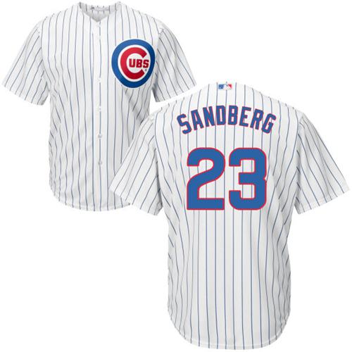 Cubs #23 Ryne Sandberg White Home Stitched Youth MLB Jersey Cubs #23 Ryne Sandberg White Home Stitched Youth MLB Jersey