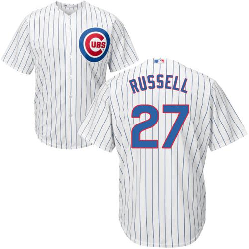 Cubs #27 Addison Russell White Home Stitched Youth MLB Jersey Cubs #27 Addison Russell White Home Stitched Youth MLB Jersey