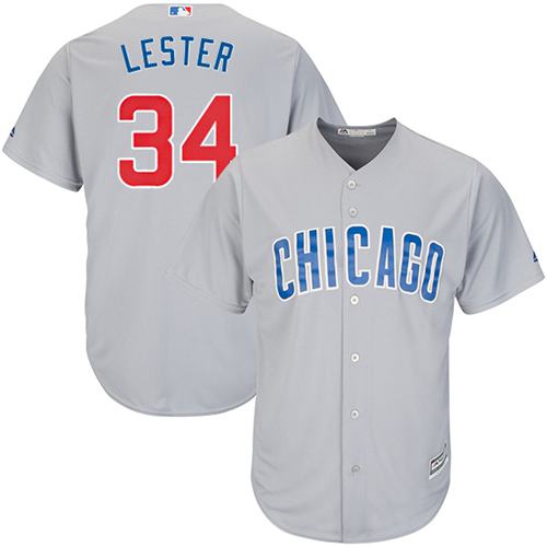 Cubs #34 Jon Lester Grey Road Stitched Youth MLB Jersey Cubs #34 Jon Lester Grey Road Stitched Youth MLB Jersey