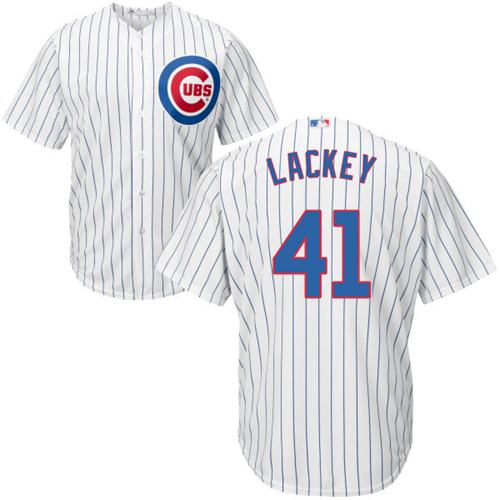 Cubs #41 John Lackey White Home Stitched Youth MLB Jersey Cubs #41 John Lackey White Home Stitched Youth MLB Jersey