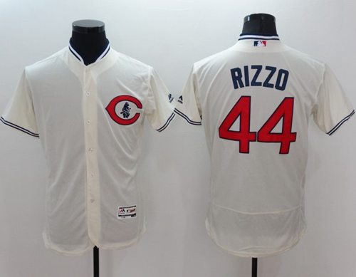 Cubs #44 Anthony Rizzo Cream Flexbase Authentic Collection 1929 Turn Back The Clock Stitched MLB Jersey