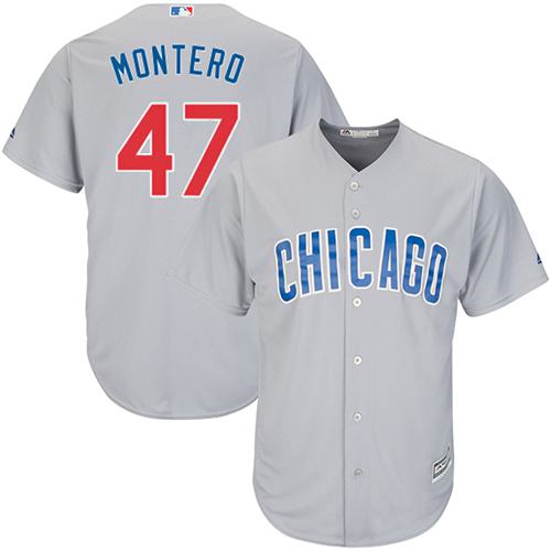 Cubs #47 Miguel Montero Grey Road Stitched Youth MLB Jersey Cubs #47 Miguel Montero Grey Road Stitched Youth MLB Jersey