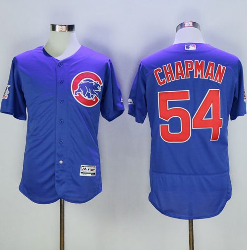 Cubs #54 Aroldis Chapman Blue Flexbase Authentic Collection Stitched MLB Jersey