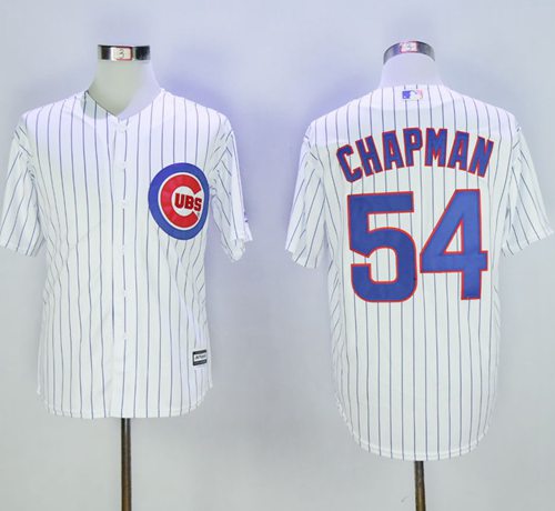 Cubs #54 Aroldis Chapman White New Cool Base Stitched MLB Jersey