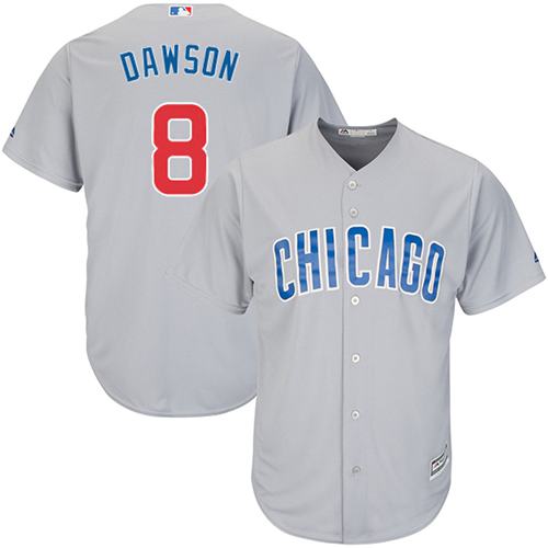Cubs #8 Andre Dawson Grey Road Stitched Youth MLB Jersey Cubs #8 Andre Dawson Grey Road Stitched Youth MLB Jersey