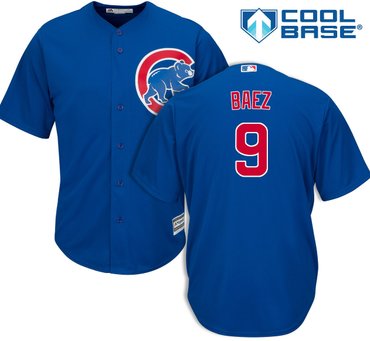 Chicago Cubs #9 Javier Baez Blue Women's Alternate Stitched MLB Jersey