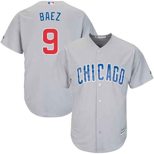 Cubs #9 Javier Baez Grey Road Stitched Youth MLB Jersey Cubs #9 Javier Baez Grey Road Stitched Youth MLB Jersey
