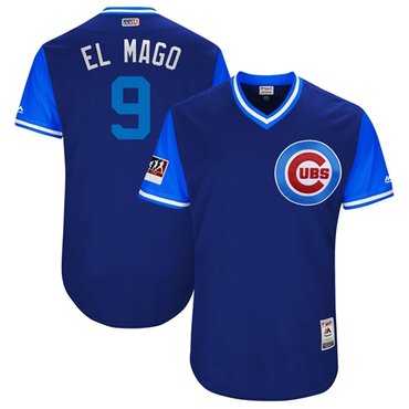 Cubs #9 Javier Baez Royal El Mago Players Weekend Authentic Stitched MLB Jersey