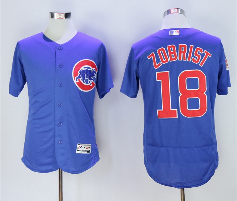 Cubs 18 Ben Zobrist Royal Flexbase Jersey