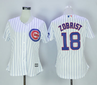 Cubs 18 Ben Zobrist White Women New Cool Base Jersey Cubs 18 Ben Zobrist White Women New Cool Base Jersey