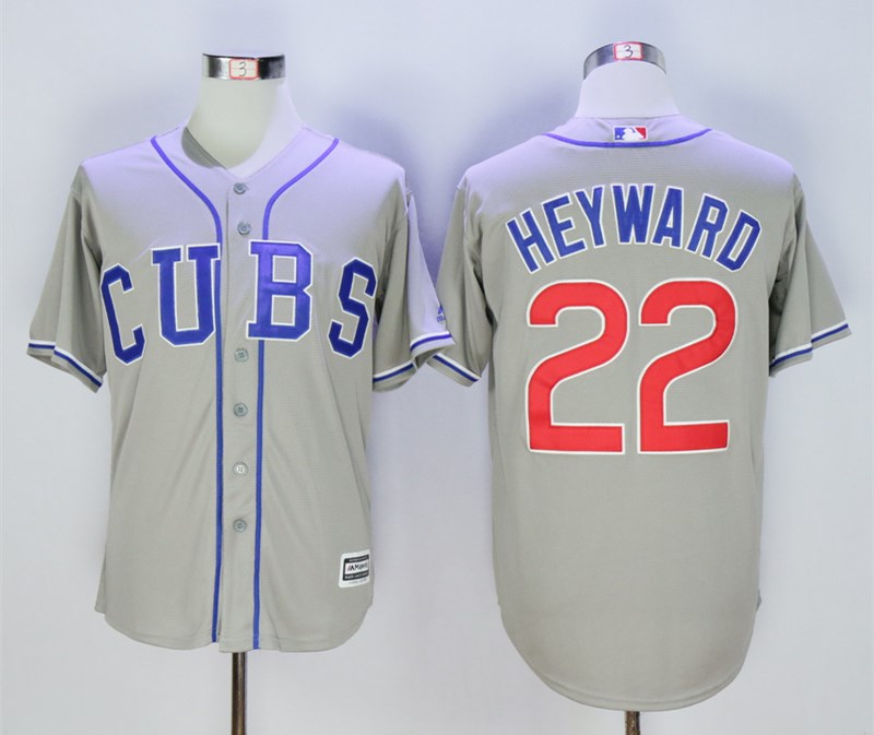 Cubs 22 Jason Heyward Gray Cool Base Jersey