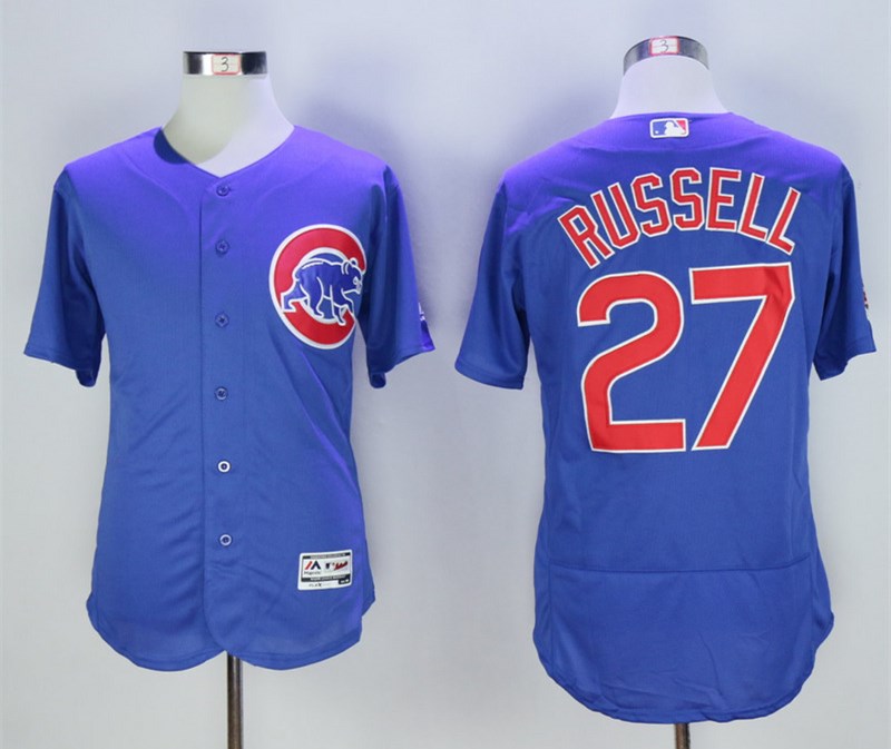 Cubs 27 Addison Russell Royal Flexbase Jersey