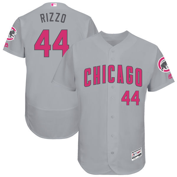 Cubs 44 Anthony Rizzo Gray Mother's Day Flexbase Jersey